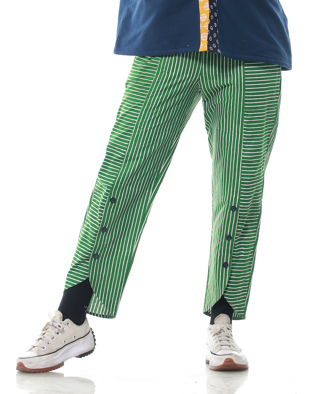 Green Stripe Pants