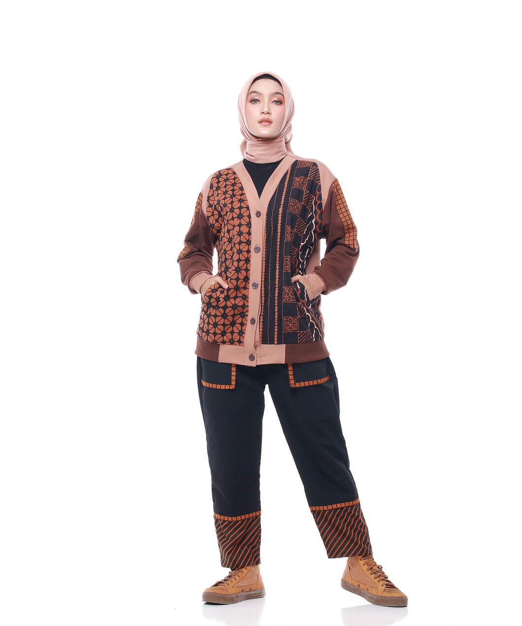 Kawung Brown Cardi Outer