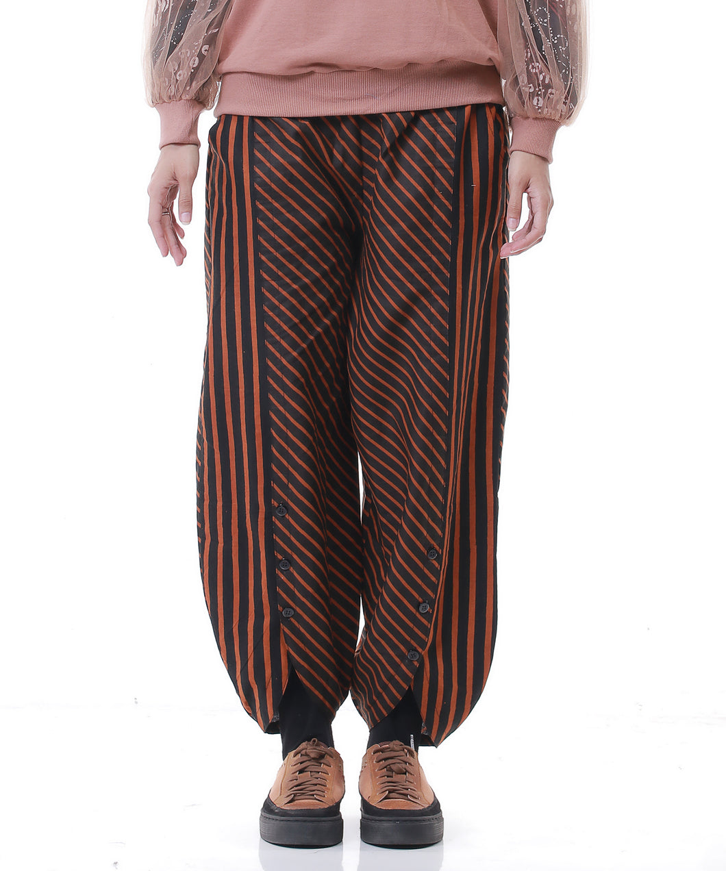 Brown Stripe Pants