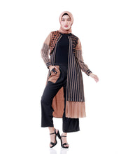 Load image into Gallery viewer, Brown Tulle Eid Series Outer
