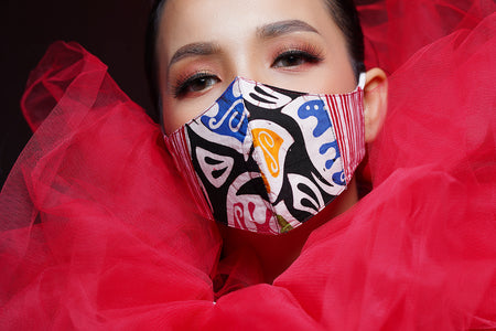 red leaf Mask