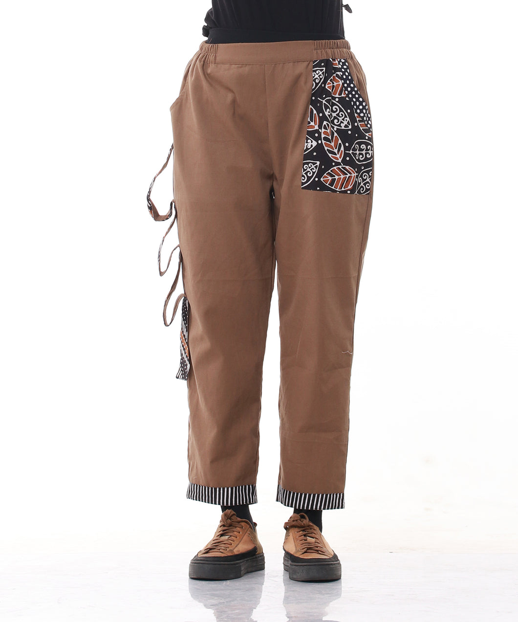 Brown Pleat Pants